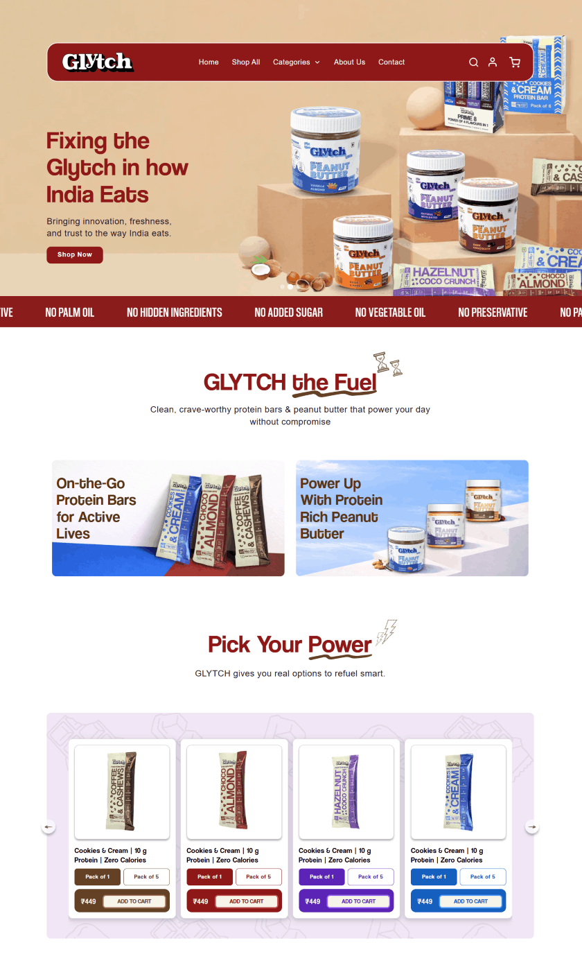 Healthy snacks store design